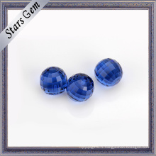 Perles en verre de Brautiful de bleu foncé de 7mm pour des bijoux